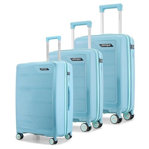Provogue Spectrum Hard-Sided PP Trolley Bag Set of 3 (Frost Fade Blue)
