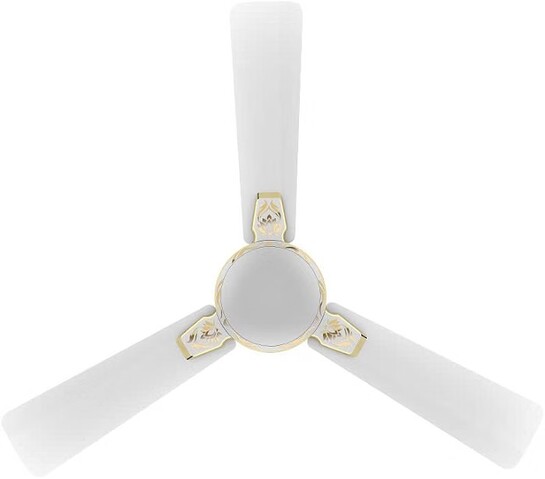 Crompton PREMION AURA2 DESIGNER 3D LOTUS DESIGN ANTIDUST1200 mm (48 inch) Ceiling Fan (Pearl White Gold)