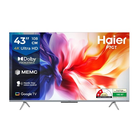 Haier 108 cm (43) P7GT Series 4K Ultra HD Smart LED Google TV