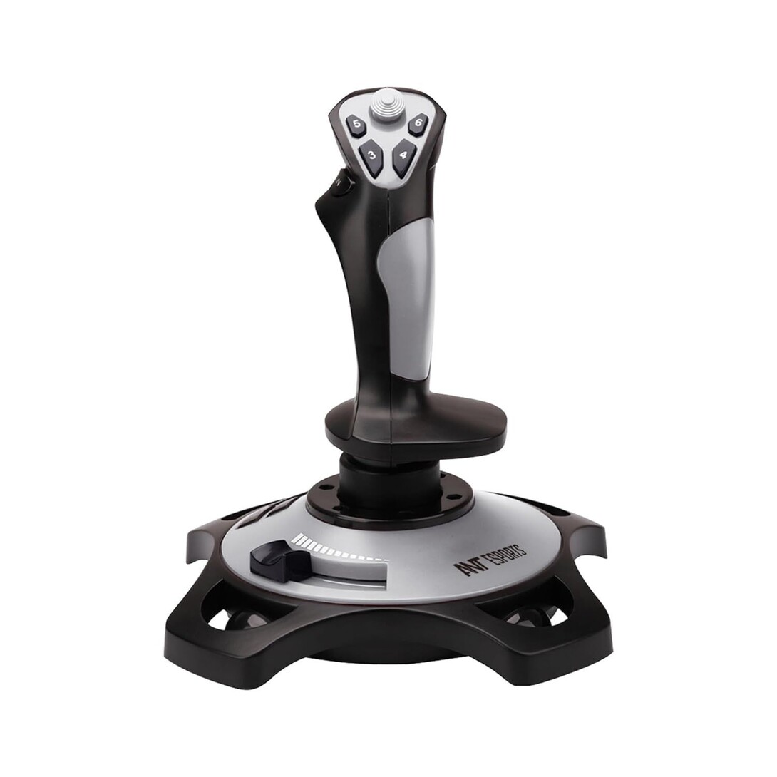 Ant Esports JS55 Flight Simulator Controls, Flight Joystick Controls With Vibration Function and Throttle Controls Wired Flight Stick for PC Windows XP/VISTA/7/8/10/Computer/Laptop(PC only)