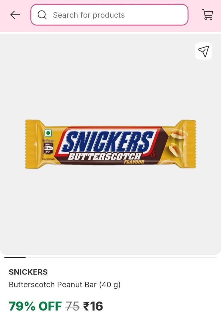 Snickers Butterscotch Peanut bar