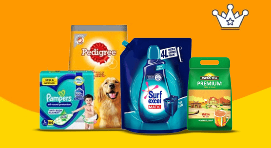 Daily Essentials Shopping GET UP TO ₹250 BACK 10% offer, Min order: ₹1599