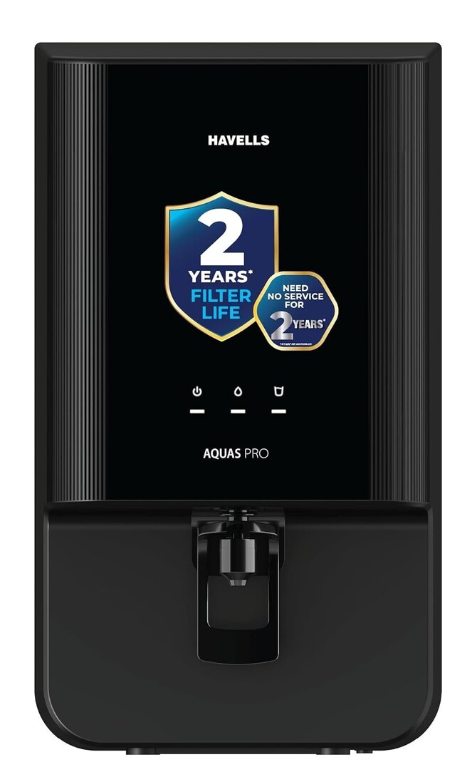 Havells Aquas Pro 7L Water Purifier | RO+ UV+Copper+Zinc+Magnesium | 2 Year Free Service (Filter Included) | Free TDS Meter | No AMC | 7-stages | Saves 40% Water