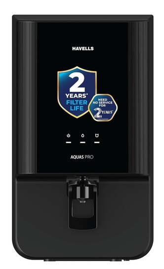Havells Aquas Pro 7L Water Purifier | RO+ UV+Copper+Zinc+Magnesium | 2 Year Free Service (Filter Included) | Free TDS Meter | No AMC | 7-stages | Saves 40% Water