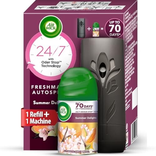 Air Wick Freshmatic Automatic Air Freshener Kit – Vanilla & Muskmelon 250ml