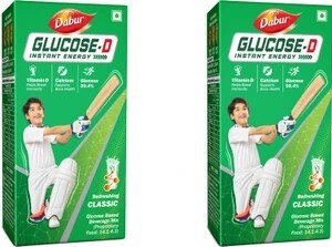 Dabur Glucose D Instant Energy Drink - 1kg x2 Regular (Carton Pow...more