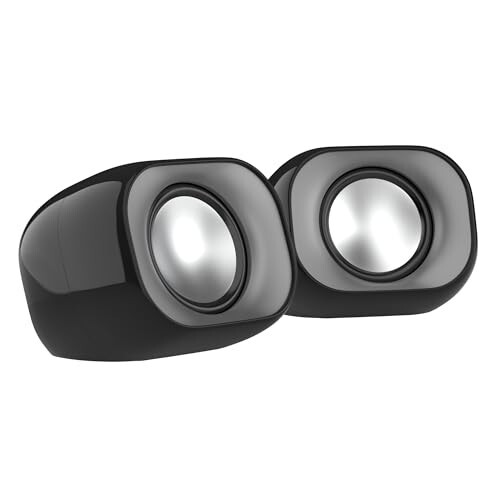 HP DHS-2111 Wired Speaker, 2-Channel Surround Sound, 3.5mm aux connectivity, Black, 8C575AA