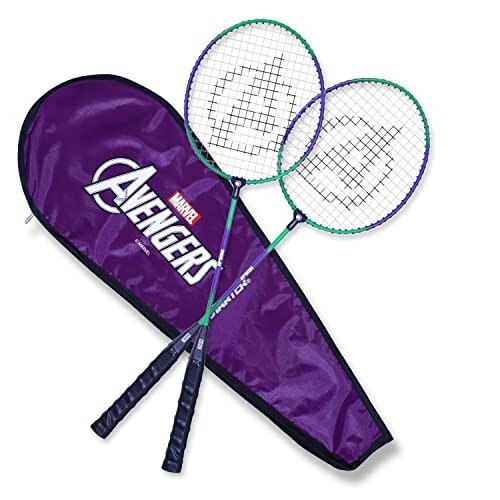 Badminton Racket Set of 2 by STARTER - Badminton Rackets, Ideal for Indoor & Outdoor, Sports Racket Set