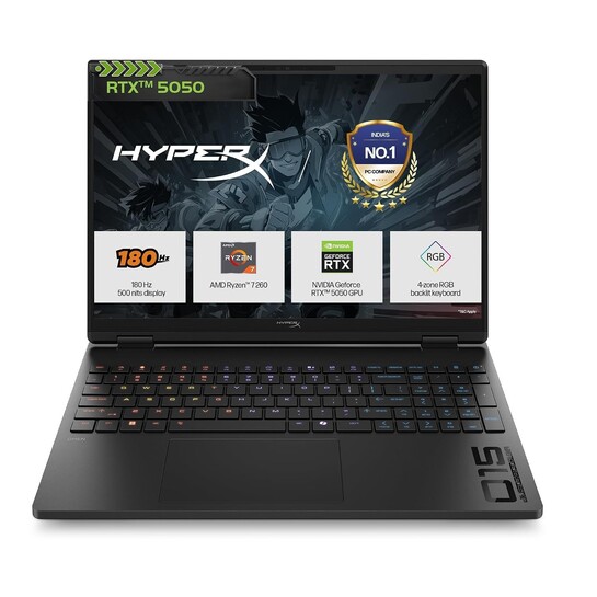 HP Smartchoice HyperX OMEN 15, AMD Ryzen 7 260, 8GB-RTX 5050, 24GB DDR5