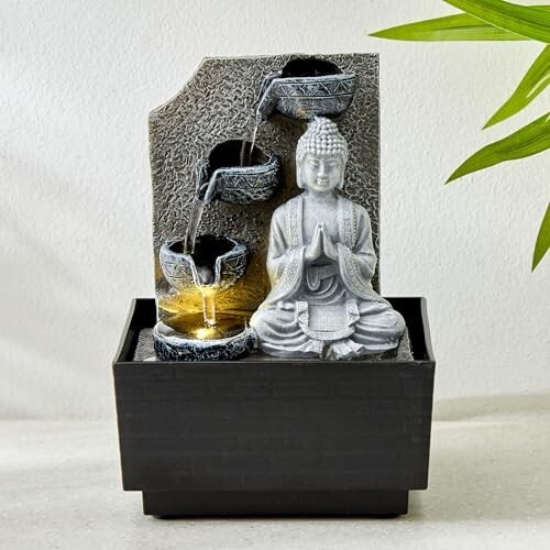 Home Centre Alpine Carnival Polyresin Buddha Water Fountain