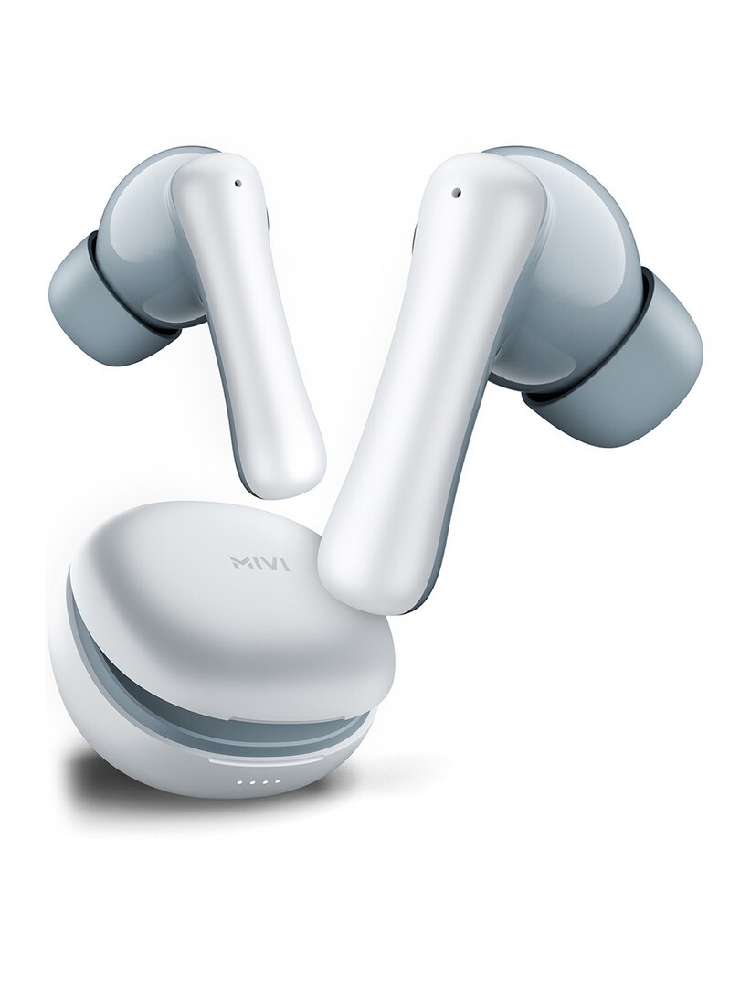  Mivi DuoPods Marathon TWS Earbuds Moon White - Headphones 