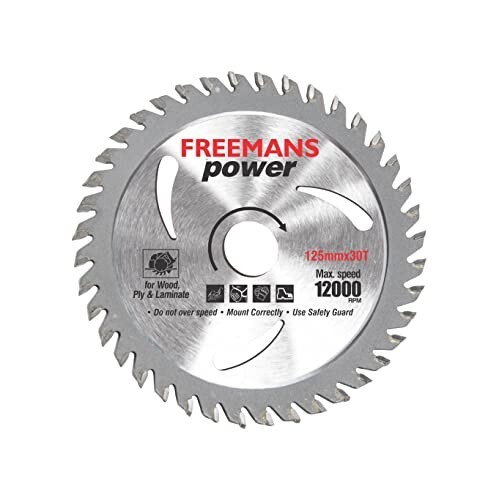 FREEMANS TCT530 Power Circular Saw Blade - 5 Inch 125mmx30T (Pack of 20 Pieces)