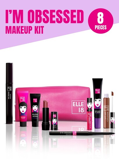 Buy ELLE 18 I'm Obsessed Makeup Kit With Pouch - Makeup Kit for Women 33997075 | Myntra