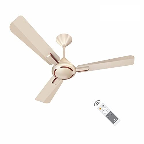 Havells 1200mm Ambrose BLDC Motor Ceiling Fan | (Pack of 1, Gold Mist Wood)