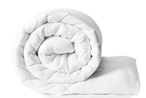 Amazon Brand - Solimo Microfibre Comforter, Single, 300 GSM, (White), lightweight
