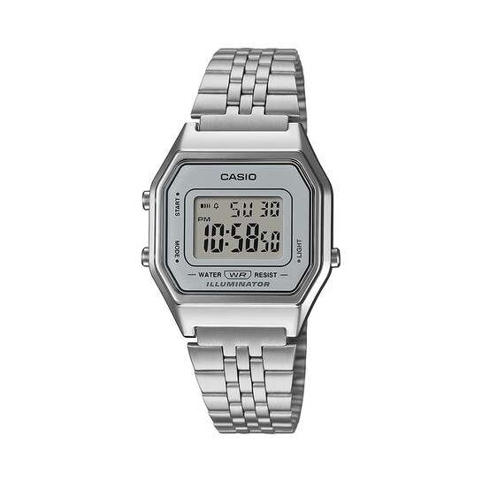 Casio Vintage LA680WA-7DF Digital Clear Dial Women (D409)