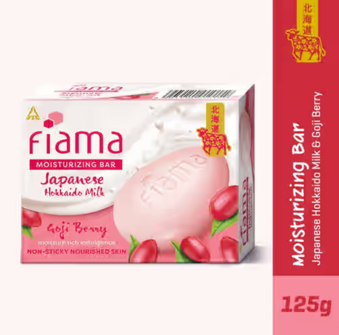 Zepto - Fiama Moisturizing Bar Japanese Hokkaido Milk & Goji Berry Non-Sticky Moisturization 125g