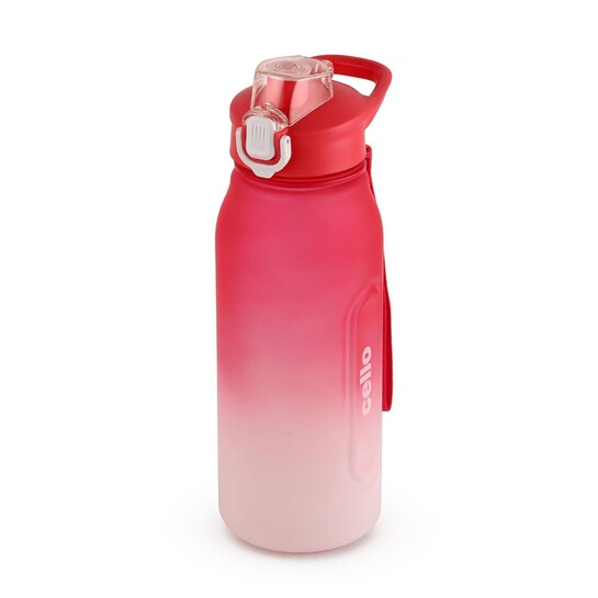 CELLO Rise N Shine Large Sipper Water Bottle, 1230ml Pink White 