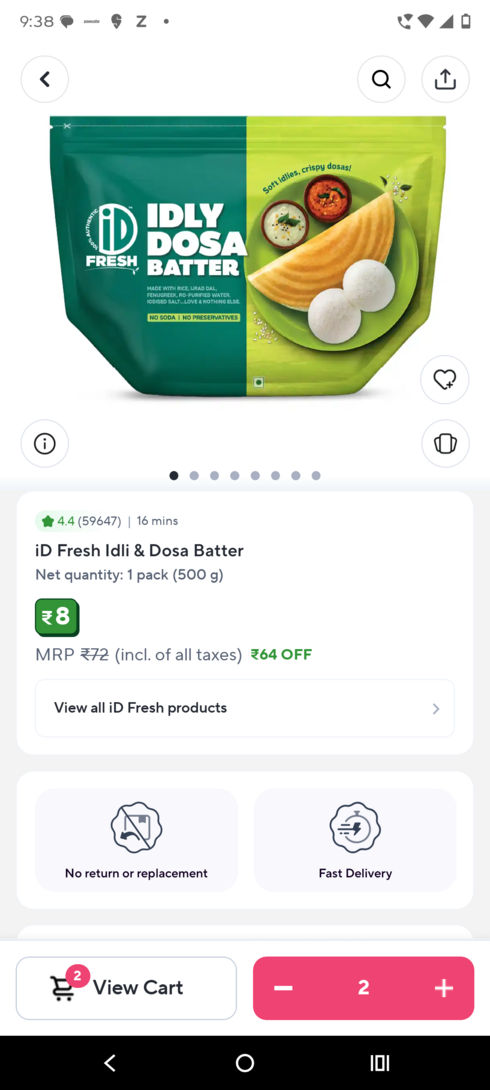 Zepto - iD Fresh Idli & Dosa Batter