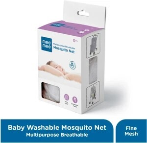 MeeMee Multipurpose Breathable Mosquito Net (White) Polyester Was...more