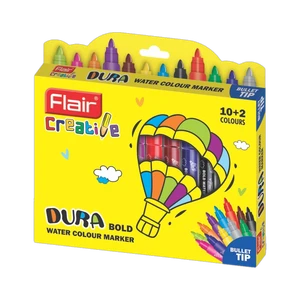 Flair Creative Dura Bold Water Color (Set of 12, Multicolor)