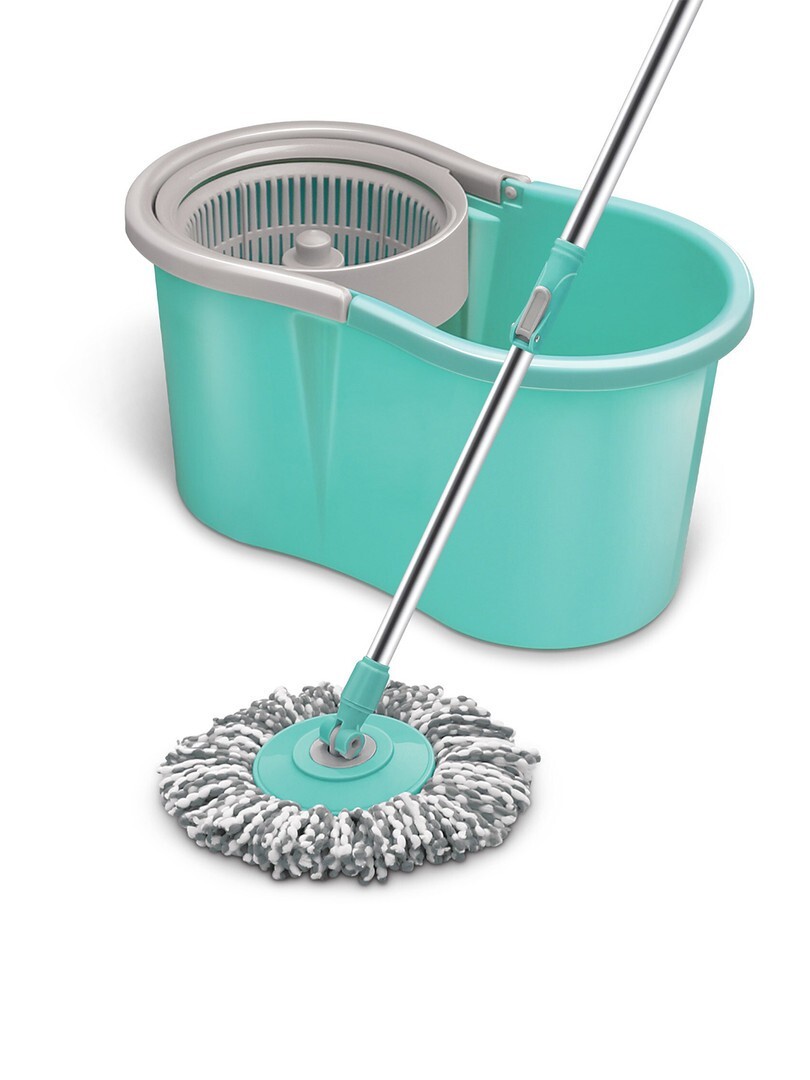 SPOTZERO By MILTON Mini Spin Mop Aqua Green - Bathroom Accessories 