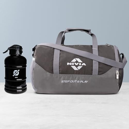 Nivia Beast Gym Combo (21 litres), 1800 ml Water Bottle (Black), Pack of 2