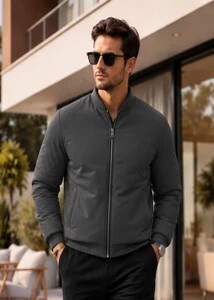 AD & AV Men Solid Quilted Jacket