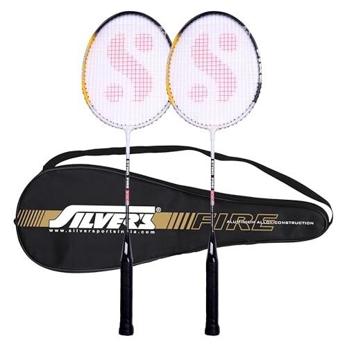 Silver's Aluminium FIRE Badminton Kit (2 Racquets with Full Cover)