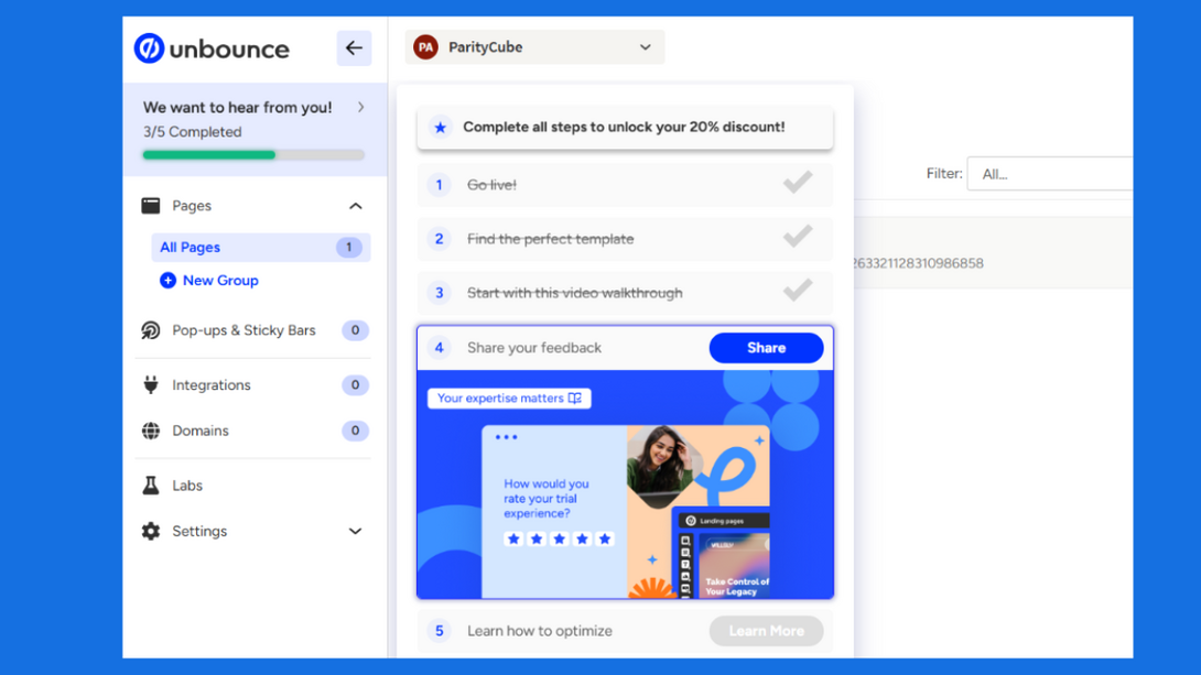 how to apply for Unbounce coupon code
