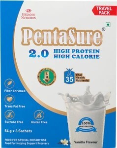PentaSure 2.0 High Protein High Calorie Travel Pack (3 x 54gm)- 162gm (100 % coins back)