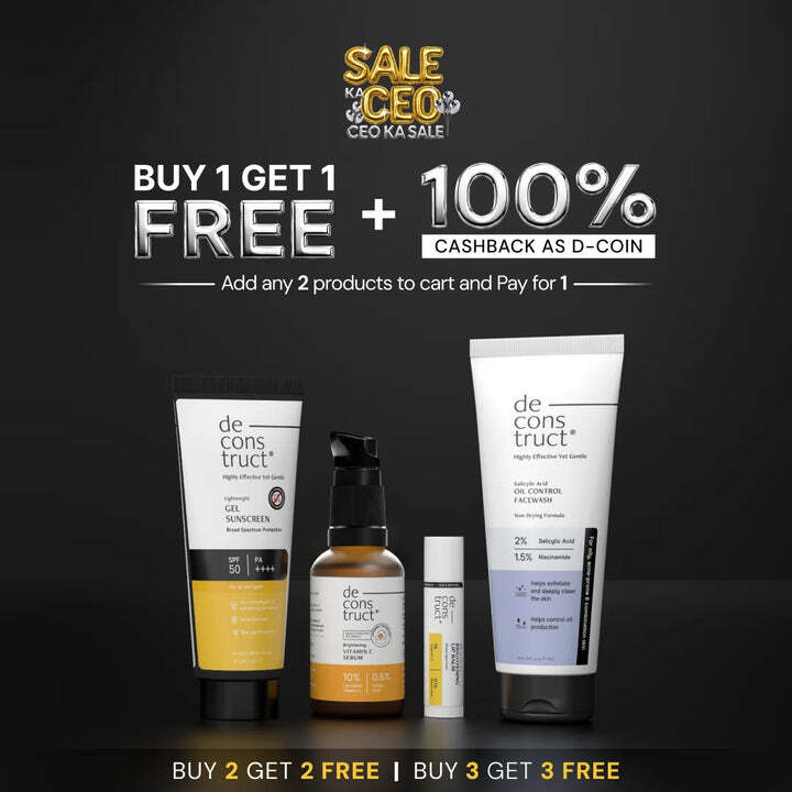 Deconstruct Sale  | Buy 1 Get 1, Buy 2 Get 2 & Buy 3 Get 3 Free + 100% D-Coin Cashback
