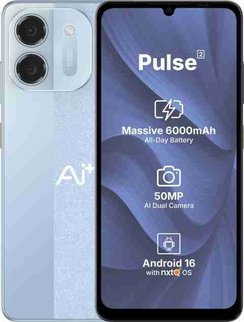 Ai+ Pulse 2 (Blue, 64 GB) (4 GB RAM)