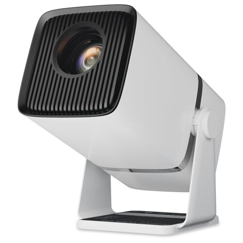 BIGASUO Yuva Go Plus, Full HD 1080p Native, Android/iOS Smart Home Projector 4k Ultra HD, Rotatable Design, Auto & 4D Keystone with Netflix, etc, WiFi 6 & BT, Screen Mirroring