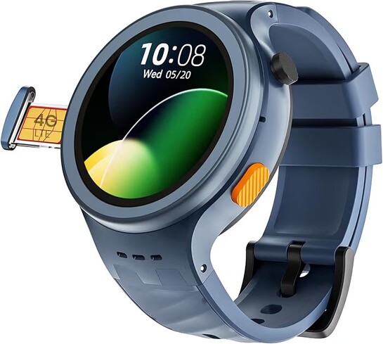 AGEasy Protec Fall Detection Smartwatch for Seniors with 4G LTE Calling, SOS Button for Emergencies, 1.28” AMOLED Display