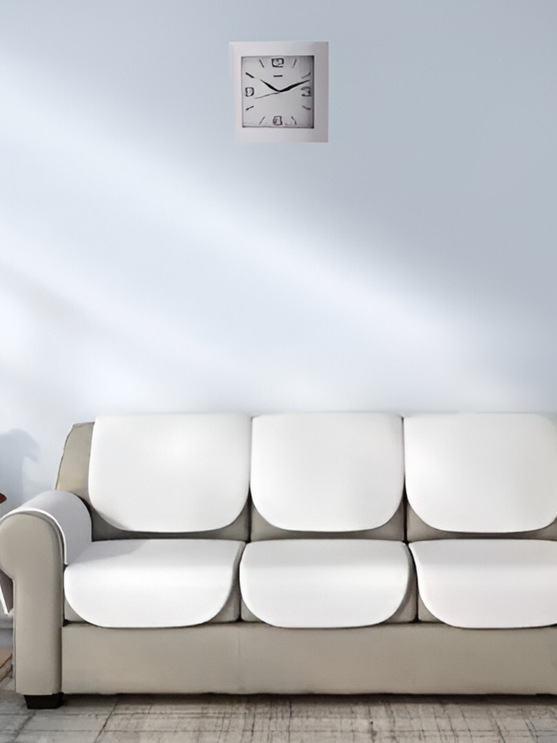 Ajanta White Contemporary Square Wall Clock - &  more Clocks 