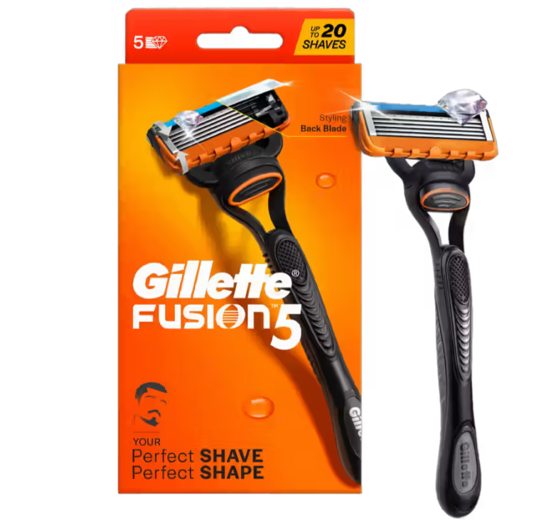 Instamart - Gillette Fusion 5, Shaving Razor for Men, With Back Blade for Beard Shaping (price drop)