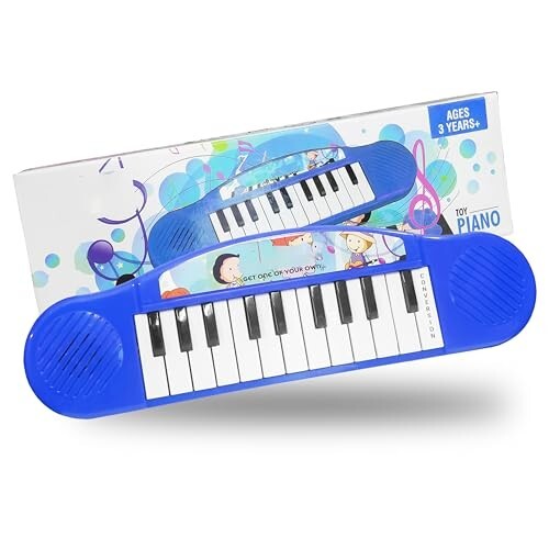 VGRASSP Multi-Function Portable Electronic Piano Keyboard Organ Piano Musical Toys for Babies and Kids Colour as per Stock