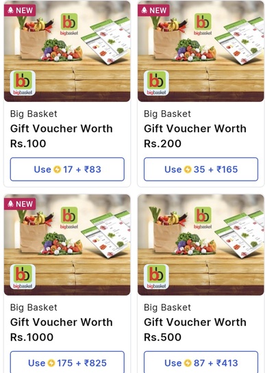 Flipkart - Bigbasket gv 18% off using supercoin Deal of the day