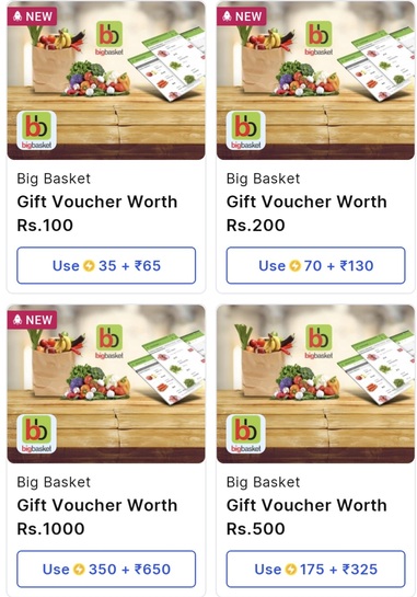 Flipkart- Bigbasket gv 35% off yesterday it was 18% off 