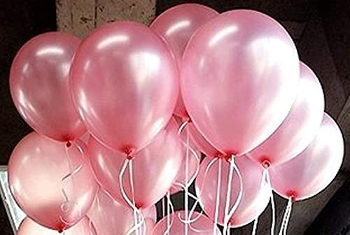 AMFIN® (Pack of 25) 10 inch Metallic Balloons Pink [Min Order 3]