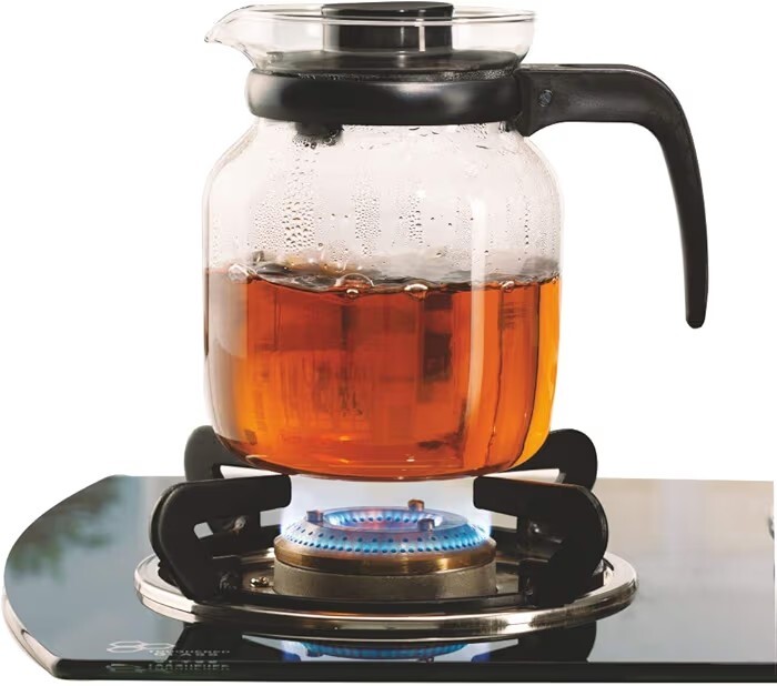 Borosil - Carafe Flame Proof Glass Kettle with Inbuilt Stainer, 350 ml