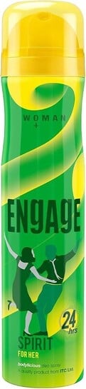 Engage Spirit Deodorant Spray for Women 150ml | Citrus & Floral | 24hr Freshness | Long Lasting | Skin Friendly | Dermat Tested | Deodorants Woman | Body Spray Women | Try Engage W1 & W2 Perfume Spray