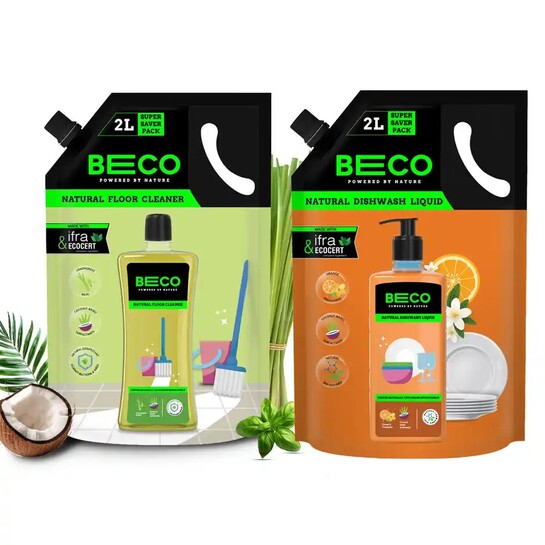 Zepto: Beco Lemongrass & Basil Floor Cleaner 2L Combo (Location Specific)