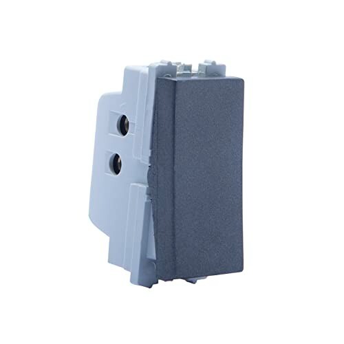 Wipro Northwest Nowa 16A One Way Switch, Silver Grey (pack of 10)