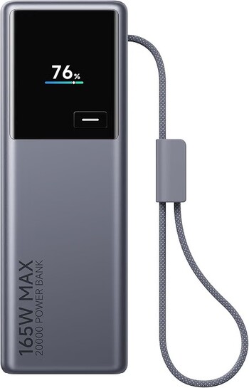 Xiaomi MI Power Bank 20000 165W Fast Charging|Built-in USB-C Cable|12Layer Protection| 2026 Sep Launch
