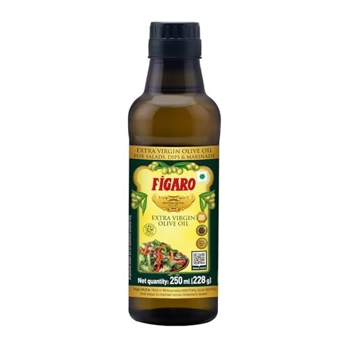 Fígaro Extra Virgin Olive Oil- 100% Natural and Cold Extracted-Perfect for Salad, Paratha, Marinade - Imported from Spain- 250ml Bottle