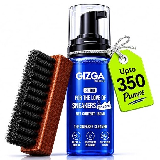 GIZGA Essentials 2-in-1 Shoe Cleaning Kit @ ₹249 | 29% OFF Coupon | Sneaker Cleaning Deal!