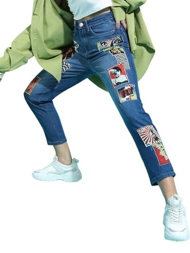 Tokyo Talkies Women's Mom Fit Regular Mid-Rise Jeans Pant