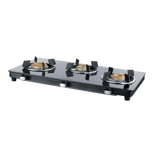USHA Ebony Neo Slim 3 burner (EBNSL3RGC) [17% Coupon]